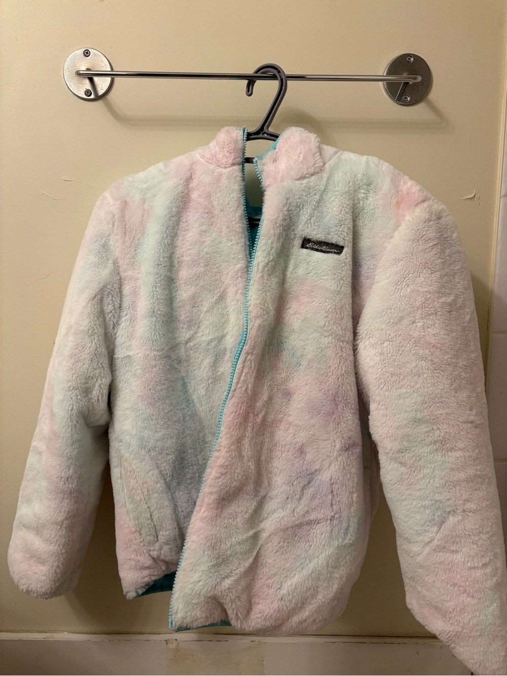 Eddie Bauer Kids Reversible Puffer Jacket - Pastel Pink & Light Blue